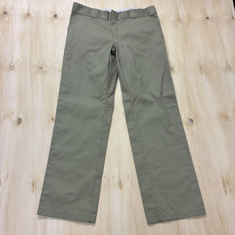 Dickies 774 Pants Mens 32x31 Beige Work Chino Regular Fit Straight Leg Workwear